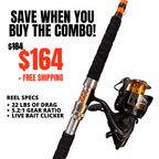 Catfish Pro Tournament Series 2.0 7'6" Glow Spinning Rod
