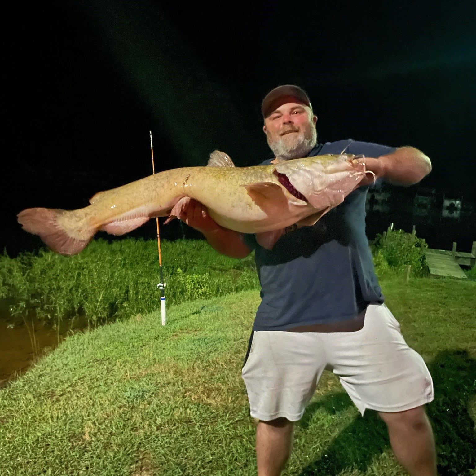 Catfish Pro 7'6" Tournament Casting Rod One-Piece with Glow-in-the-Dark Tip