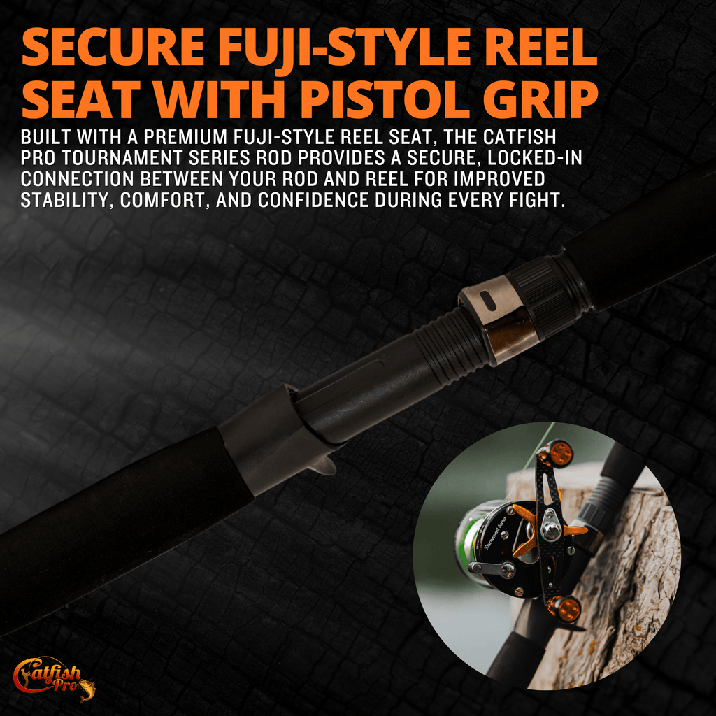 Catfish Pro 7'6" Tournament Casting Rod One-Piece with Glow-in-the-Dark Tip