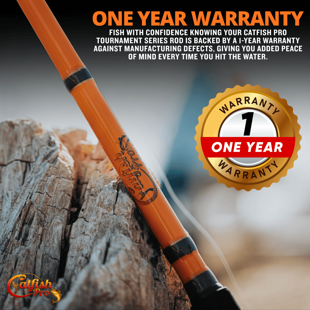 Catfish Pro Tournament Series 7'6" Spinning Rod Glow Tip