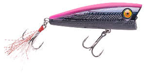 Vicious V-Pop 80 Topwater Popper Abrasive Texture Reaction Bass Lure