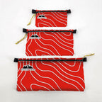 Hilltop Packs Zipper Pouch Topo Pattern D50T Ultralight USA