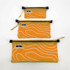 Hilltop Packs Zipper Pouch Topo Pattern D50T Ultralight USA