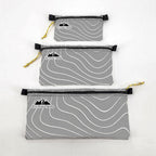 Hilltop Packs Zipper Pouch Topo Pattern D50T Ultralight USA